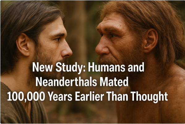 New Study: Humans and Neanderthals Mated 100,000 Years Earlier Than Thought